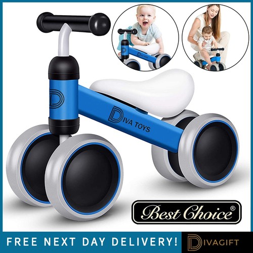 Baby balance bike blue kids - baby,